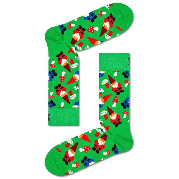 Ponožky Happy Socks Christmas Gnome - Zelená - 36/40