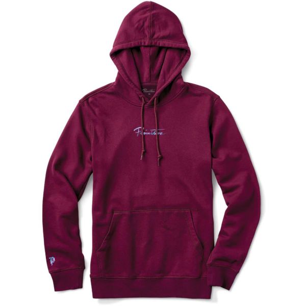 Mikina Primitive Nuevo Iridescent Hoodie - Vínová - L