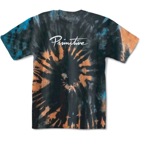 Triko Primitive Nuevo Tie Dye - Černá - M