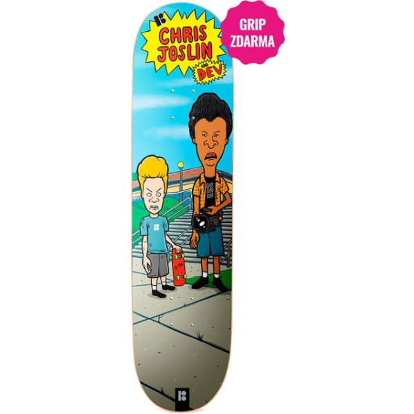 Sk8 Deska Plan B Dev Joslin Twin - Modrá - 8.375