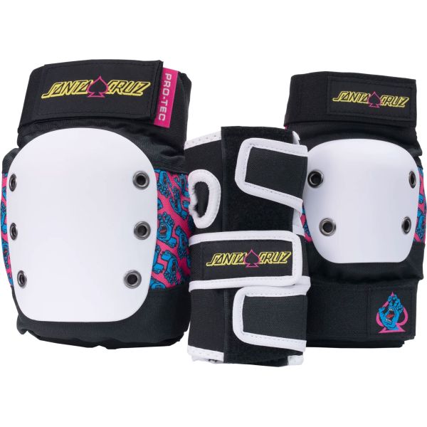 Chrániče Pro-Tec Street 3-Pk Santa Cruz - Bílá - M