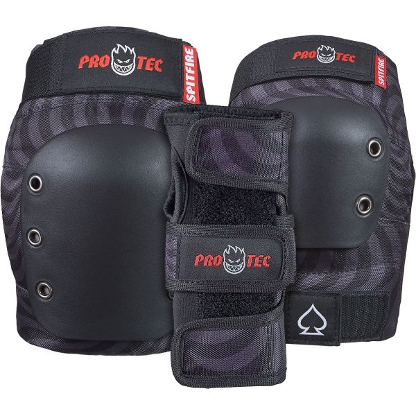 Chrániče Pro-Tec Street 3-Pk Spitfire - Černá - S