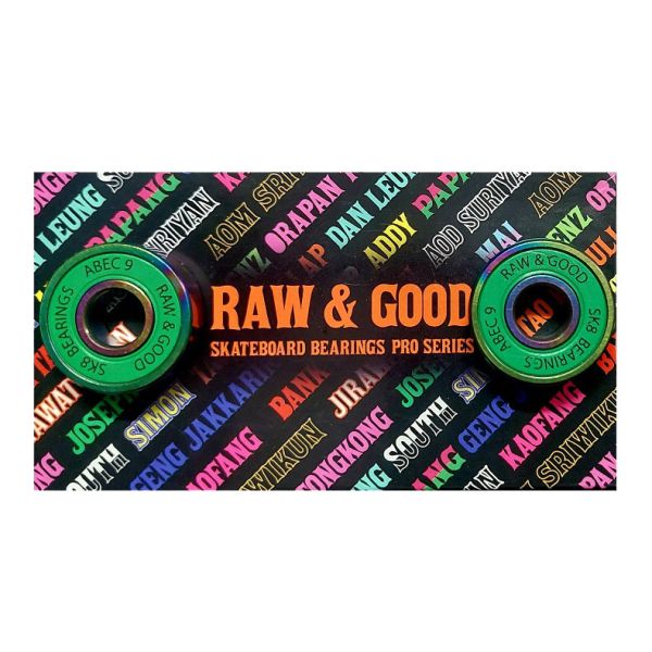 Sk8 Ložiska Raw&Good Joseph - Zelená - Abec7