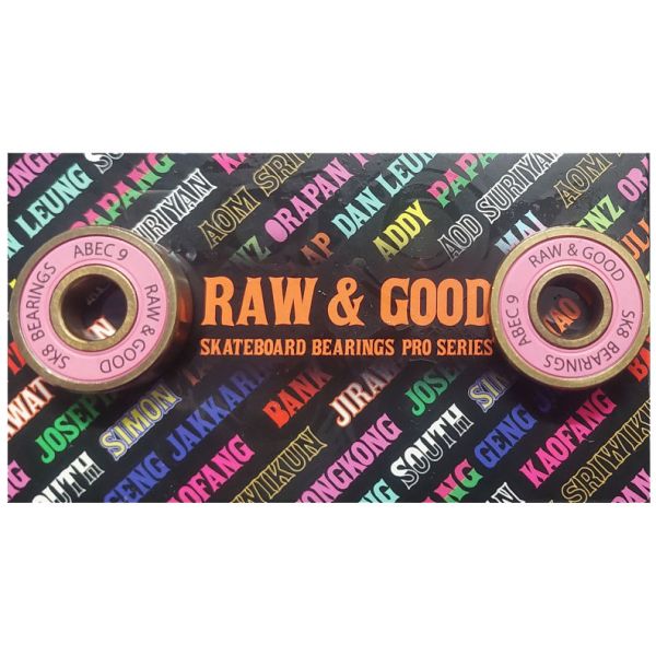 Sk8 Ložiska Raw&Good Kaofang - Růžová - Abec7