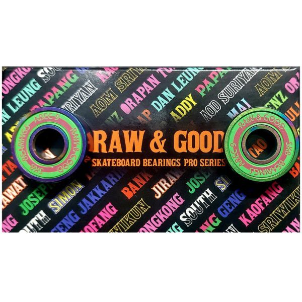 Sk8 Ložiska Raw&Good Papang - Zelená - Abec7