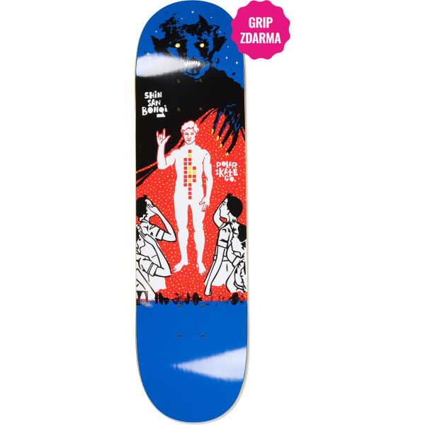 Sk8 Deska Polar Shin Sanbongi - Fanzilla - Modrá - 8.125S