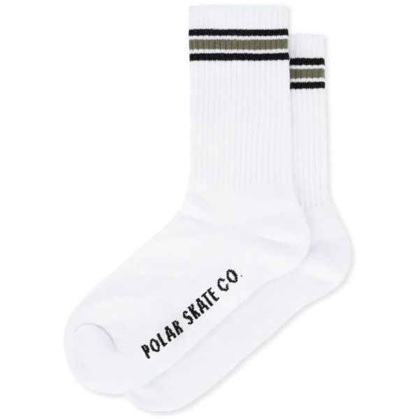 Ponožky Polar Rib Stripe - Bílá - 43/46