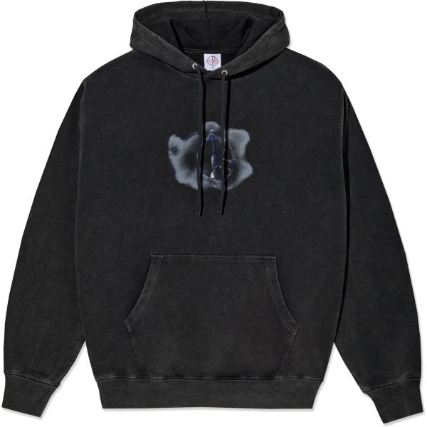 Mikina Polar Metal Logo Dave Hoodie - Černá - L