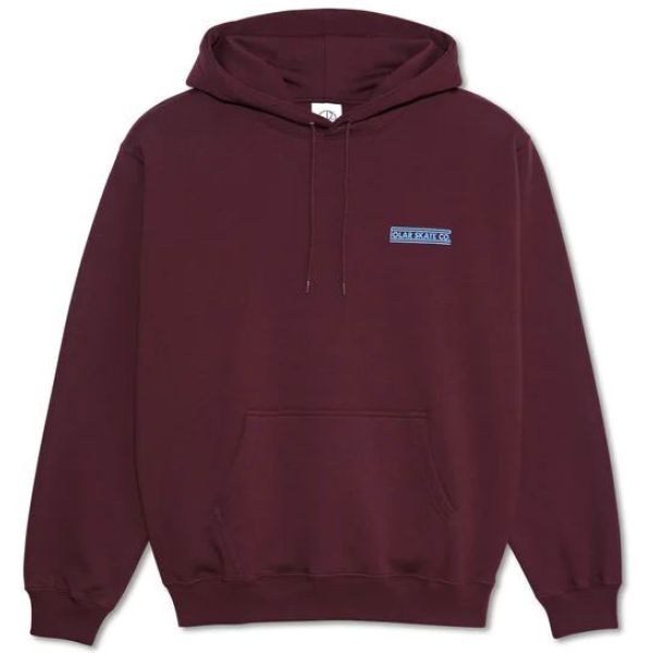 Mikina Polar Stretch Logo Hoodie - Vínová - L