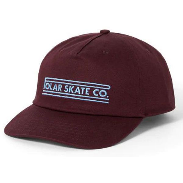 Kšiltovka Polar Jake Cap Twill Stretch L - Vínová - Univerzální