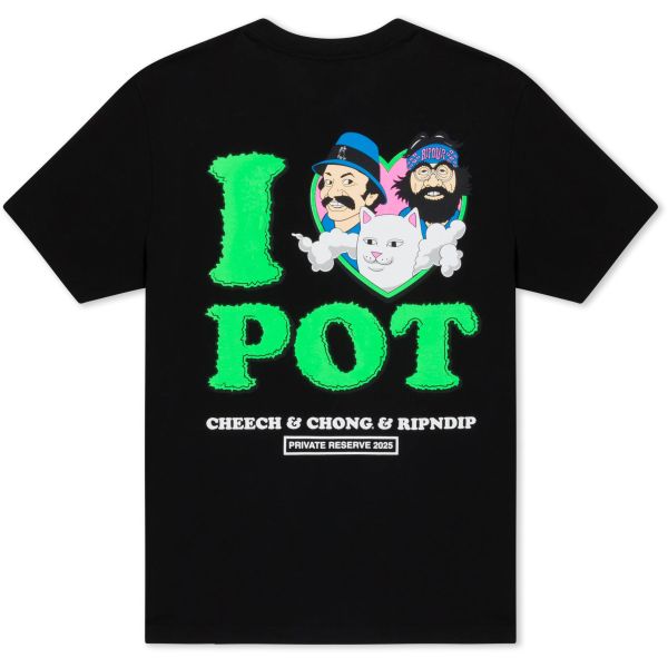 Triko Ripndip I Love Pot - Černá - Xl