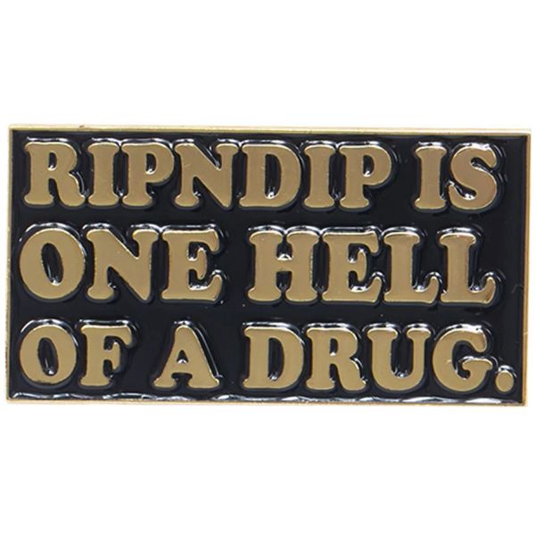 Odznáček Ripndip Hell Of A Drug - Černá - Univerzální