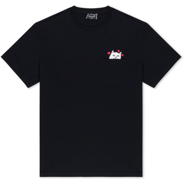 Triko Ripndip Nermal Loves Pocket - Černá - S