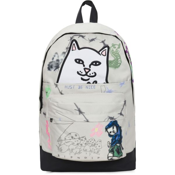 Batoh Ripndip Goosebumps Velcro - Bílá - Univerzální