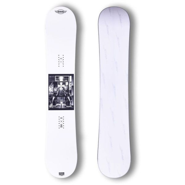 Snowboard Sims Bowl Squad White - Bílá - 158
