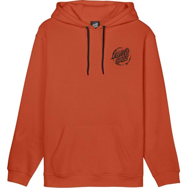 Mikina Santa Cruz Erode Dot Mono Hood - Červená - L