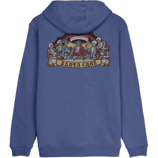 Mikina Santa Cruz Guzman Scroll Front Ho - Modrá - Xl