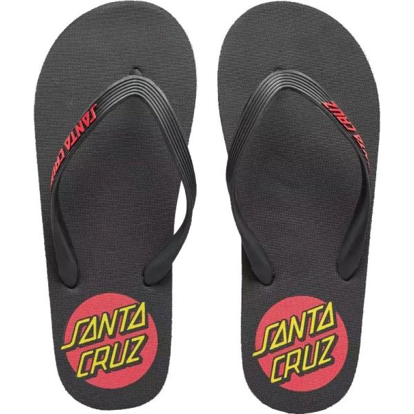 Žabky Santa Cruz Classic Dot Thong - Černá - Us12