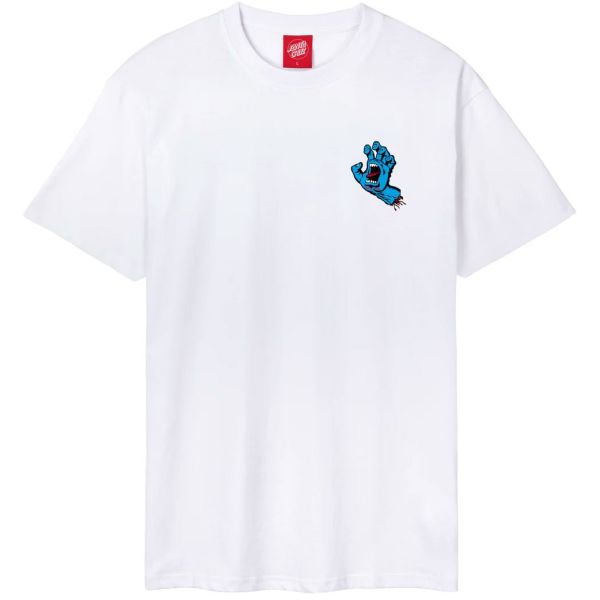 Triko Santa Cruz Screaming Hand Chest - Bílá - Xl