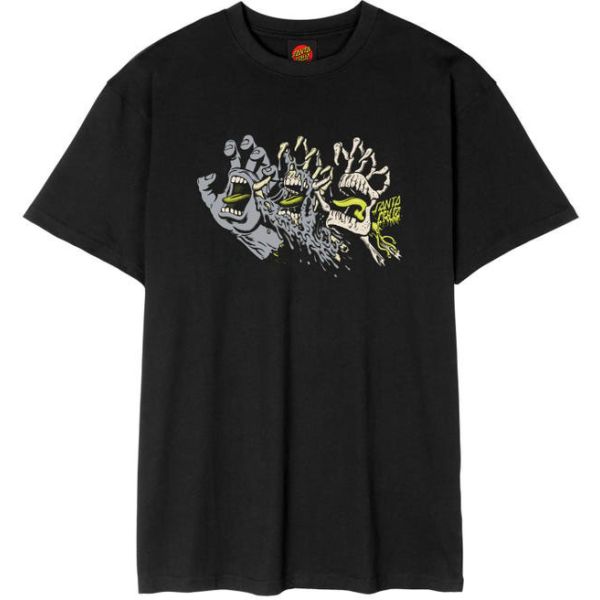 Triko Santa Cruz Evolved Hand Front - Černá - L