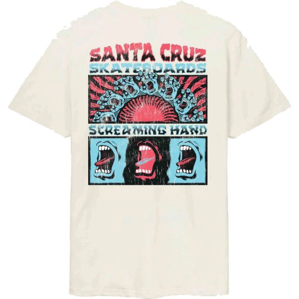 Triko Santa Cruz Vtg Screaming Connect - Béžová - Xl