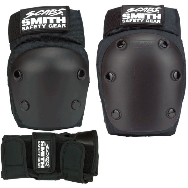 Chrániče Smith Scabs Adult 3 Pack - Černá - Xl