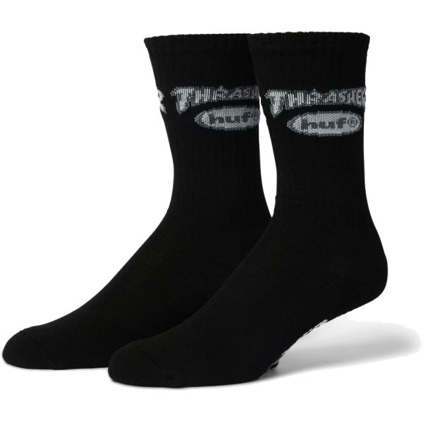 Ponožky Huf X Thrasher Logo - Černá - Univerzální