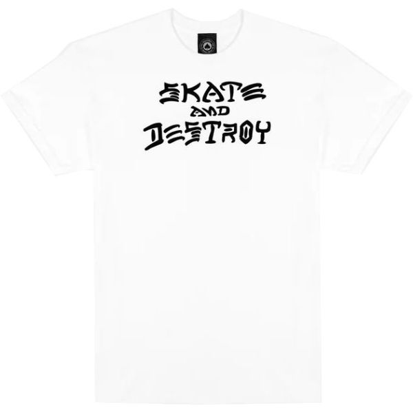 Triko Thrasher Skate And Destroy - Bílá - M