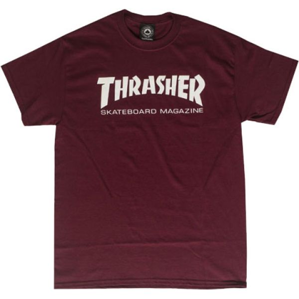 Triko Thrasher Skatemag Ss - Vínová - S