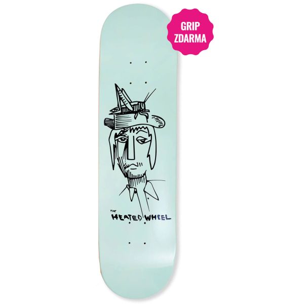 Sk8 Deska The Heated Wheel Grasshopper G - Modrá - 8.38