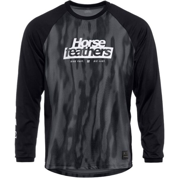 Triko Horsefeathers Spike Bike Jersey L/ - Šedá - M