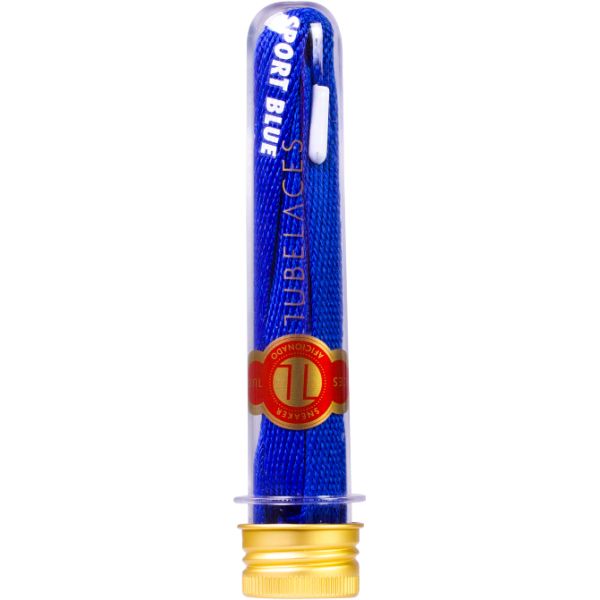 Tkaničky Tubelaces Gold Flat Hook Up - Modrá - 130Cm