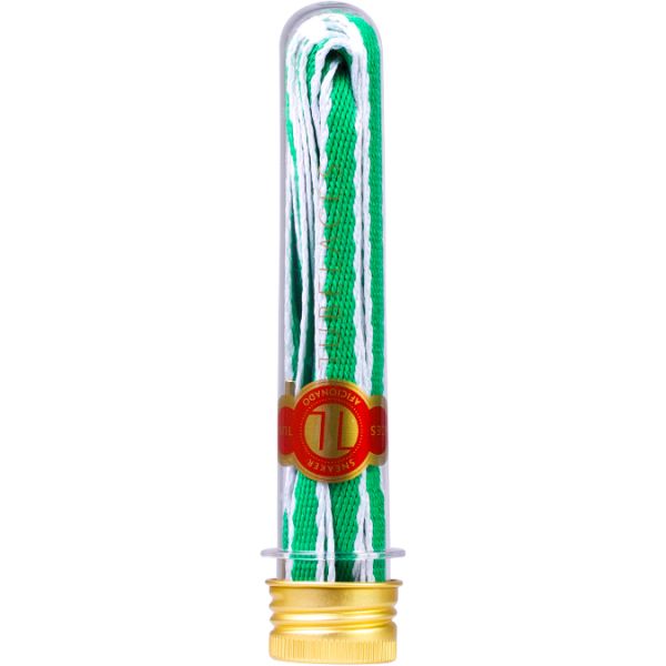 Tkaničky Tubelaces Gold Rope Hook Up - Zelená - 130Cm