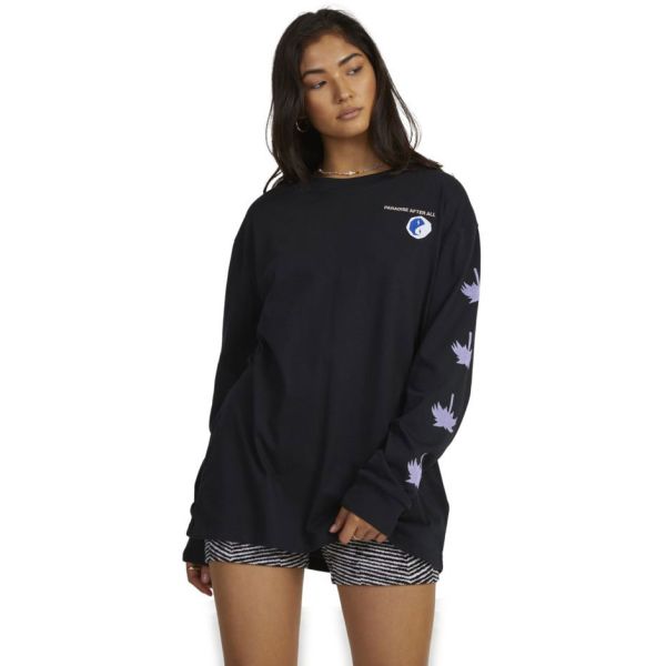 Triko Rvca Paradise Relaxed L/S Wms - Černá - S