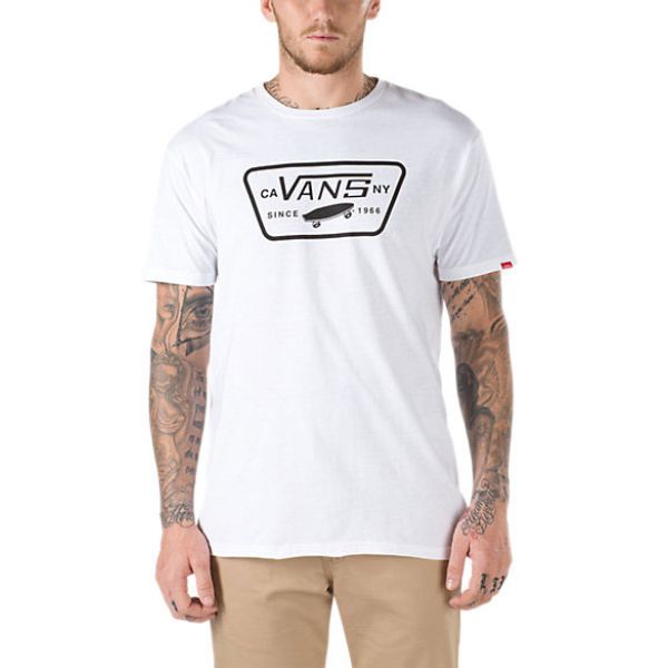 Triko Vans Full Patch - Bílá - Xxl