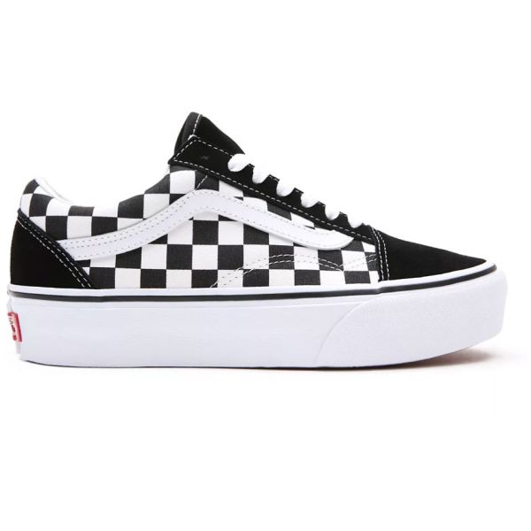 Boty Vans Old Skool Platform (Checkerboa - Černá - Us5