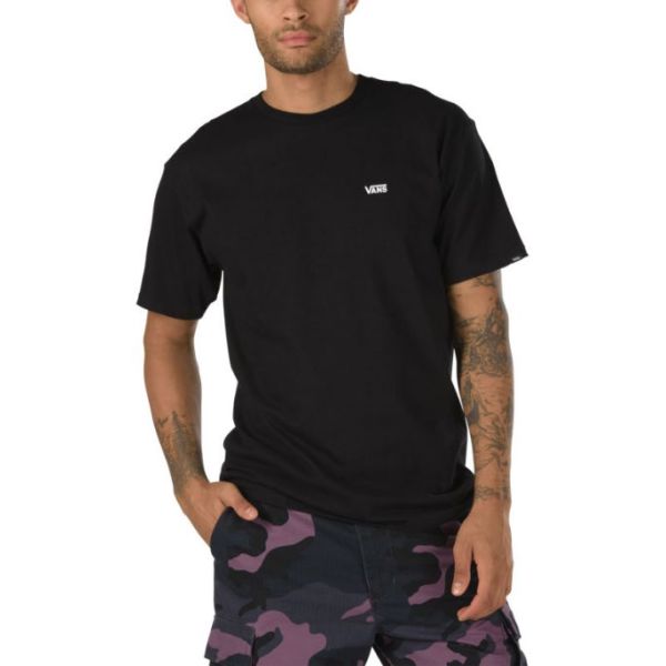 Triko Vans Left Chest Logo - Černá - S