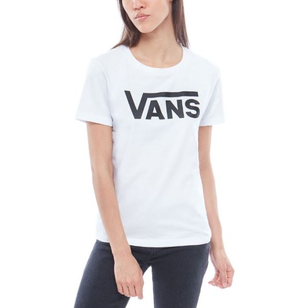 Triko Vans Flying V Crew Wms - Bílá - M