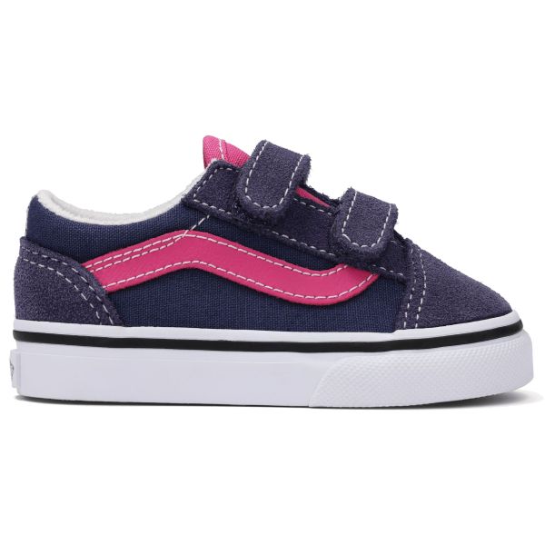 Boty Vans Old Skool V Duo Toddlers - Modrá - Us2.5C