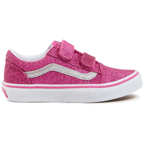 Boty Vans Old Skool V Glitter Kids - Růžová - Us3K