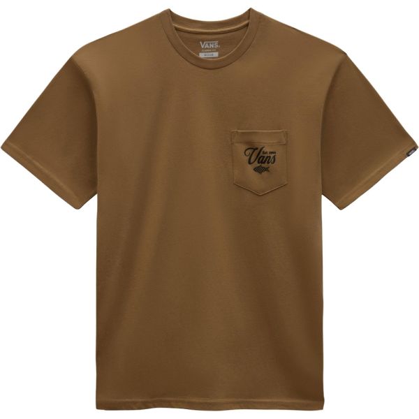 Triko Vans Fishing Club Pocket S/S - Béžová - M