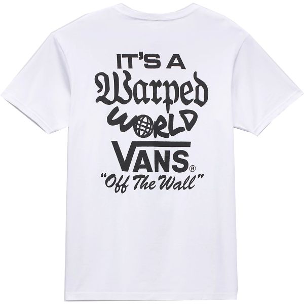 Triko Vans Warped World S/S - Bílá - Xxl