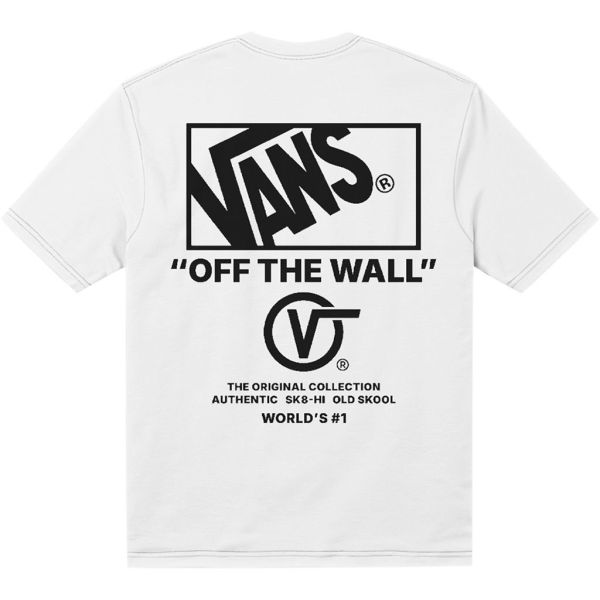 Triko Vans Stacked Hi S/S - Bílá - M