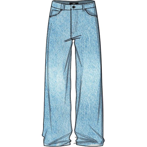 Kalhoty Vans Sirelle Puddle Kids - Modrá - 10