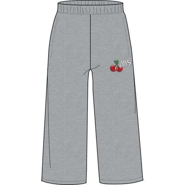 Kalhoty Vans Checker Cherries Cropped Sw - Šedá - 6X