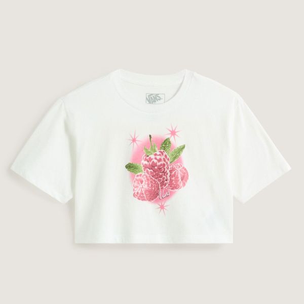 Triko Vans Star Berries Crop S/S Kids - Bílá - L