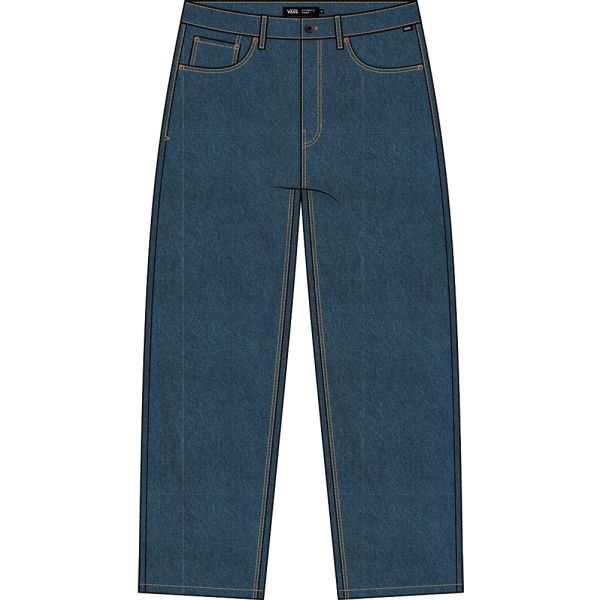 Kalhoty Vans Check-5 Loose Denim Kids - Modrá - 24