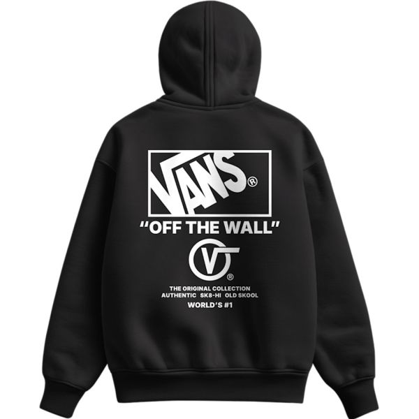 Mikina Vans Stacked Hi Pullover - Černá - M