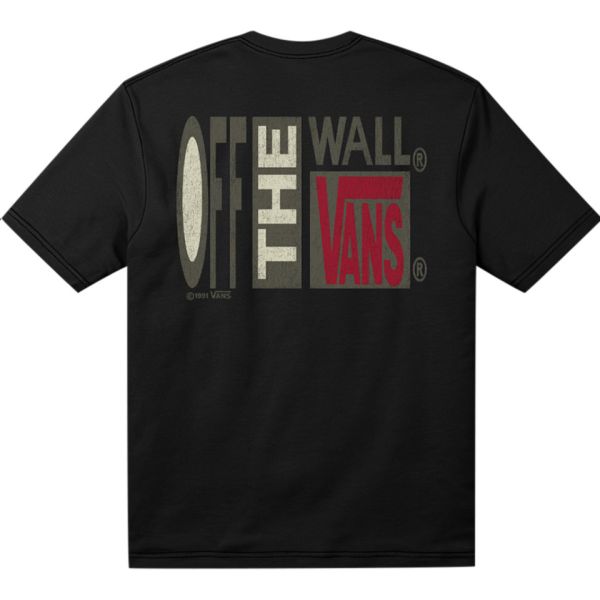 Triko Vans Stretch Stack Crackle S/S - Černá - Xxl