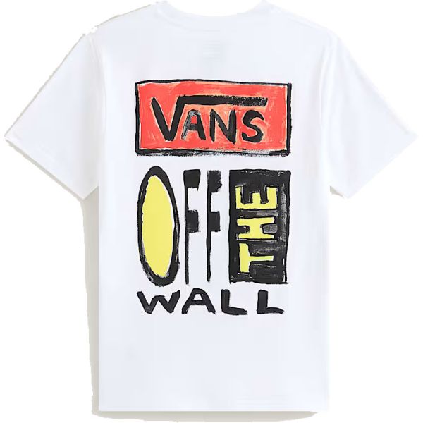 Triko Vans On Canvas S/S Kids - Bílá - M
